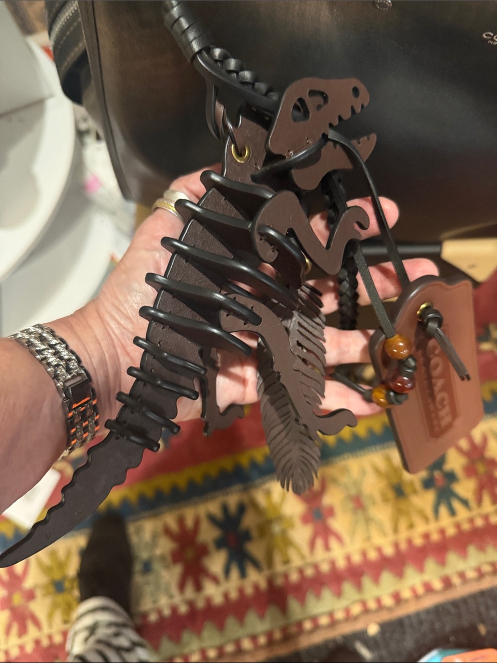 Coach LL Rogue 40 Rexy Anniversary Charm Accents NWT - Picture 2 of 11